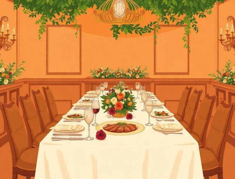 caterer in Tuscany — illustration