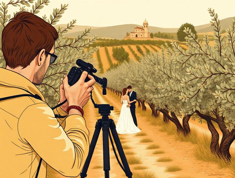 photographer in Tuscany — illustration