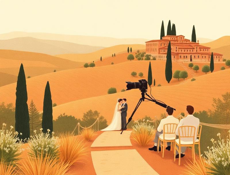 photographer in Tuscany — illustration