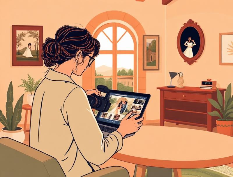 photographer in Tuscany — illustration
