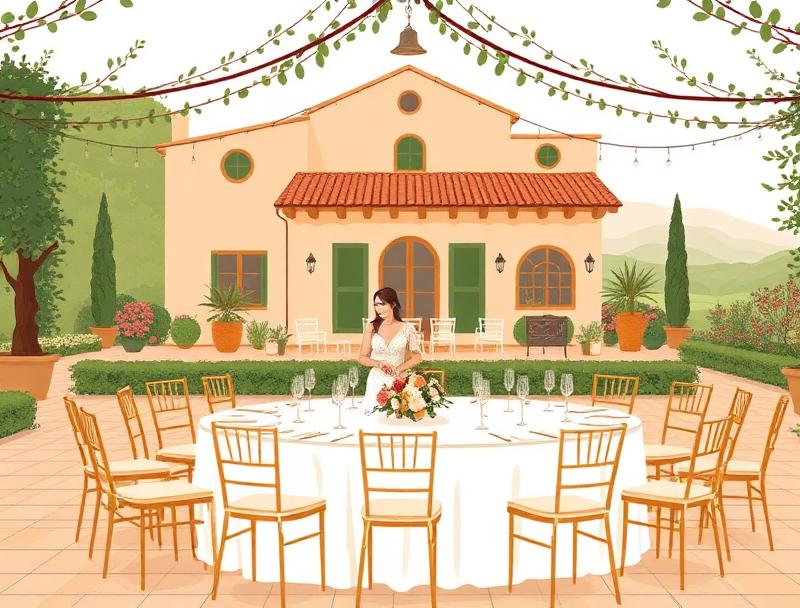 wedding planner in Tuscany — illustration