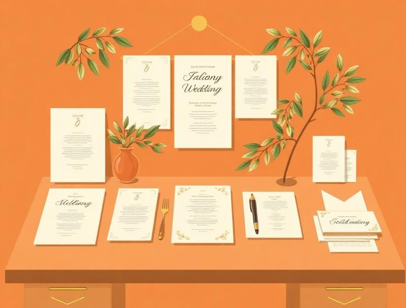 wedding planner in Tuscany — illustration