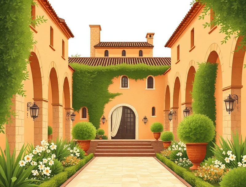 wedding venue in Tuscany — illustration