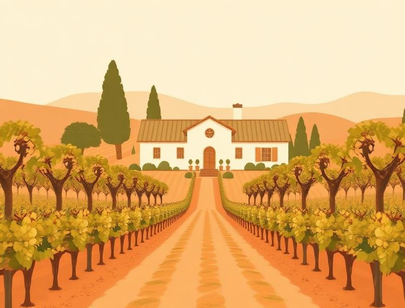 wedding venue in Tuscany — illustration