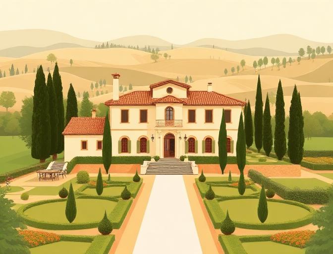 wedding planner in Tuscany — illustration